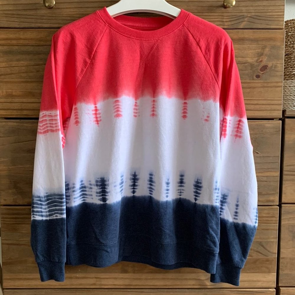 Morona Tie-Dye Crew Pullover Sweatshirt M